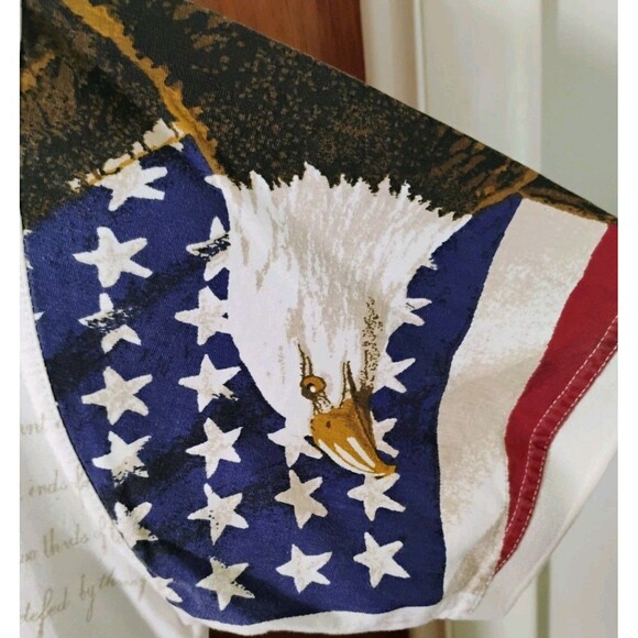 American Summer Clothing Co. Men's Polo Shirt Eagle & US Flag, Size L - Picture 6 of 9